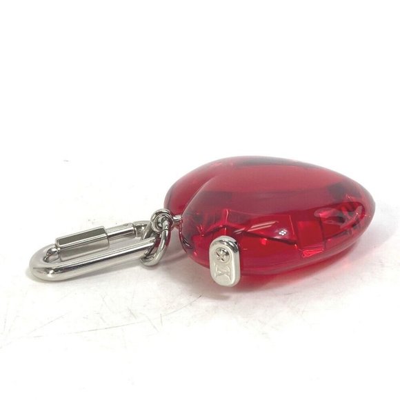 Authentic LOUIS VUITTON R17599 Carabiner Tambour Horizon Heart Clock Accessory C - Picture 4 of 10